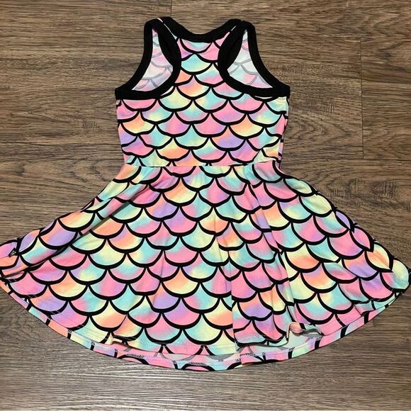Pixie Lane Mermaid Halter Skater Sleeveless Twirl Dress Pink Blue Purple Size 2T - Picture 10 of 10